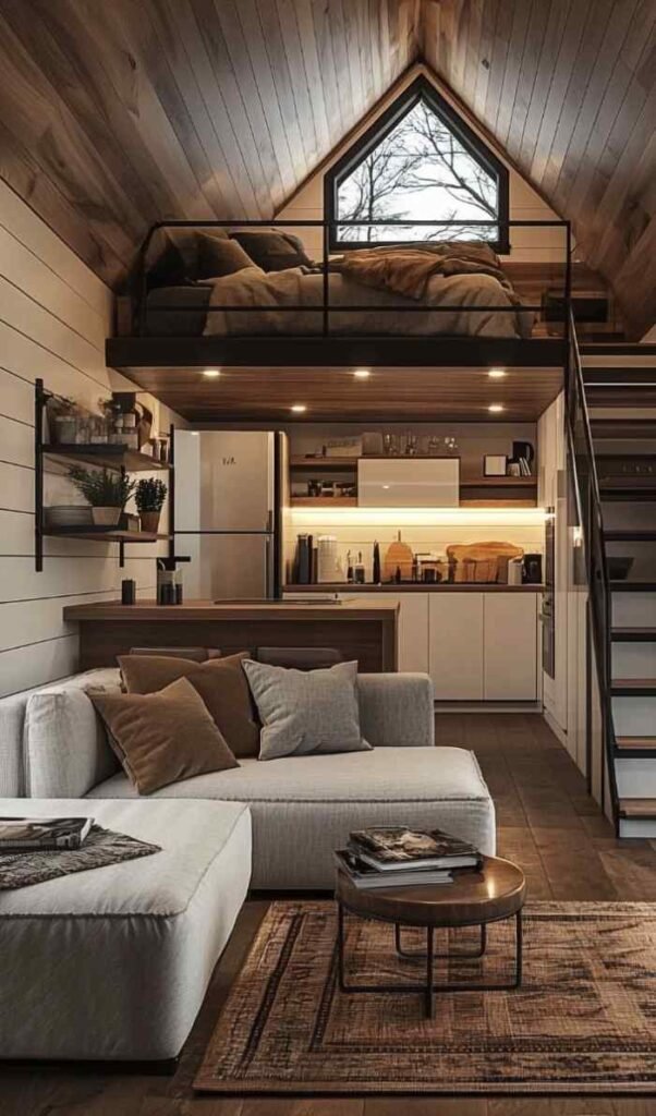 Modern Minimalist A-Frame Loft