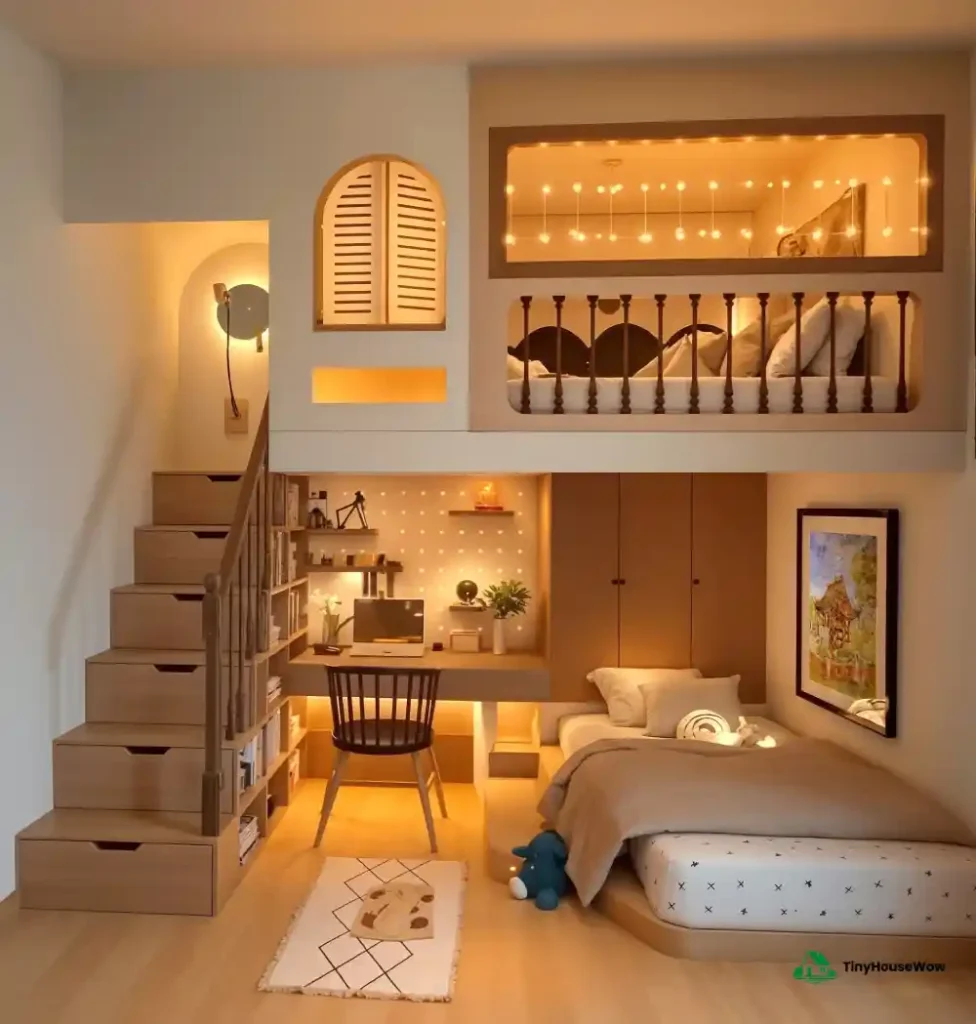 Cozy Loft Bedroom Design