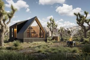 A-Frame Park Model Home  Modern Prefab A-Frame Cabin