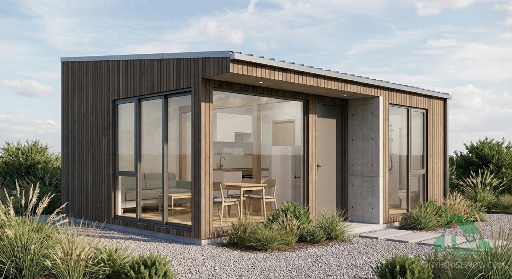 Stunning 20sqm Modern Micro House Exterior View