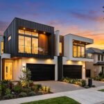 Modern duplex investment property with luxury exterior design